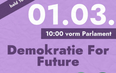 Demokratie for Future – Aktion am 1. März 2024: Ich wähle meine Zukunft!