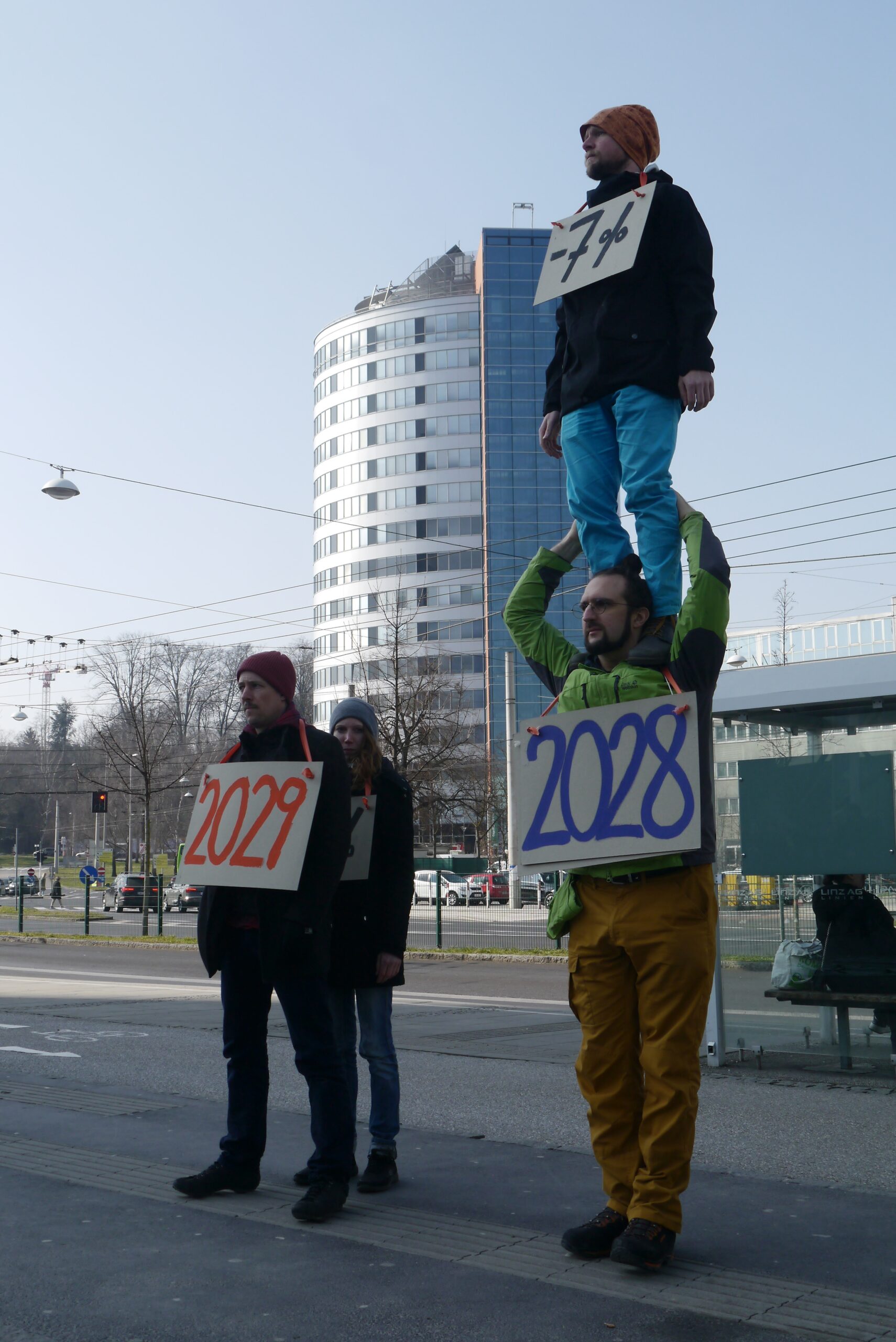 Aktion beim Klimastreik 2023 Linz