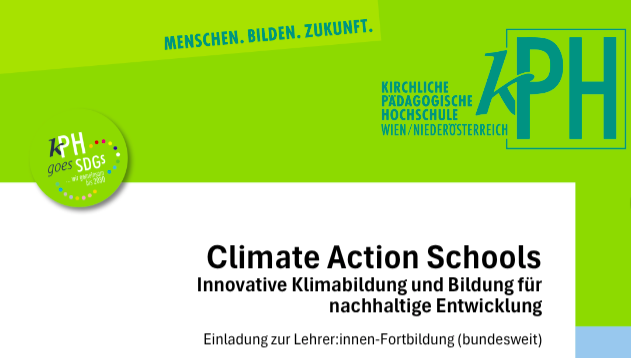 Header der Fortbildung "Climate action schools"
