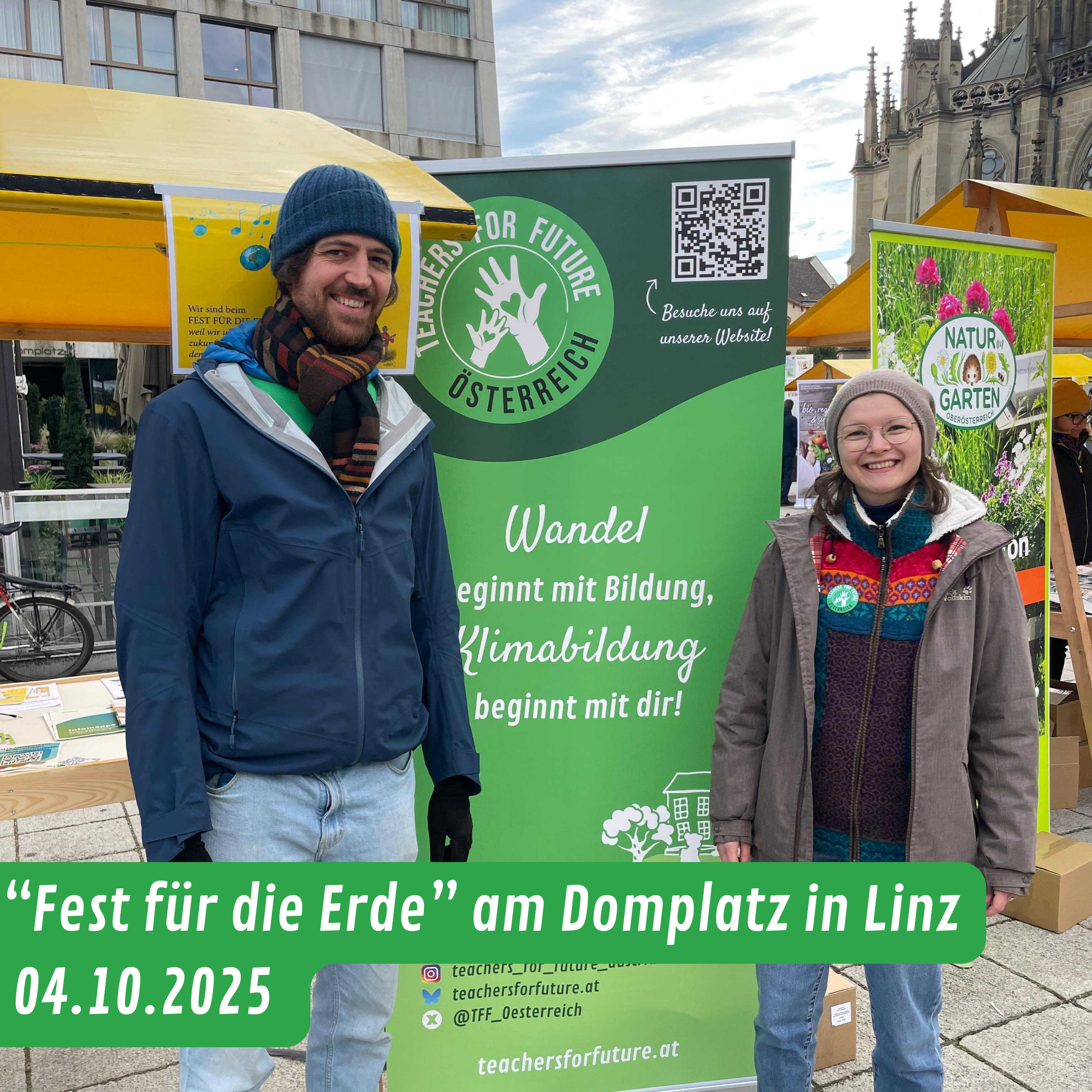 TFF Oberösterreich vorm Rollup am Fest für die Erde 2025